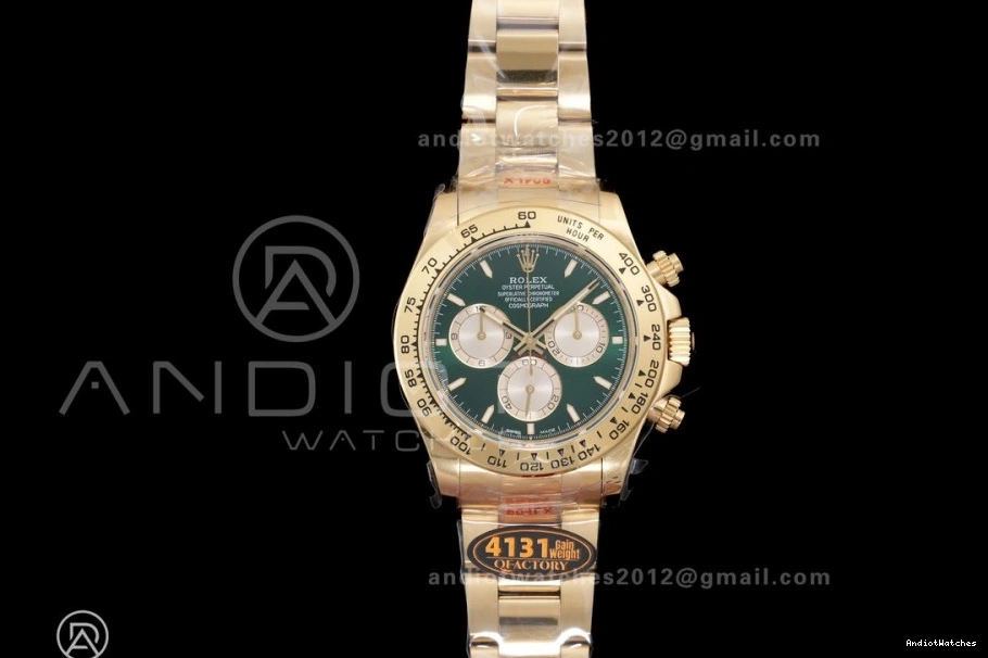 493 2025 (Gain 126508 Dial Green V6 Daytona Edition Weight) SmoothTexture Best Bracelet QF on 1:1 YG QF4131 YG 1020